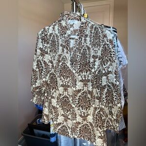 Women’s Umgee Brown/Cream Blouse S